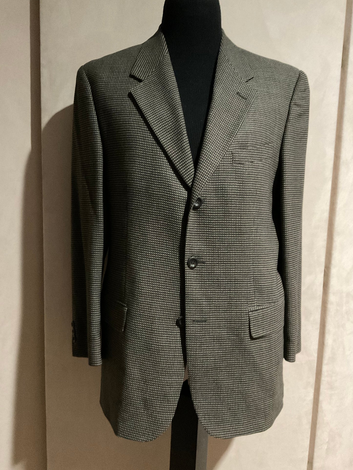 R P SPORT JACKET / BLACK & TOAPE / 40 REGULAR / MADE IN CANADA