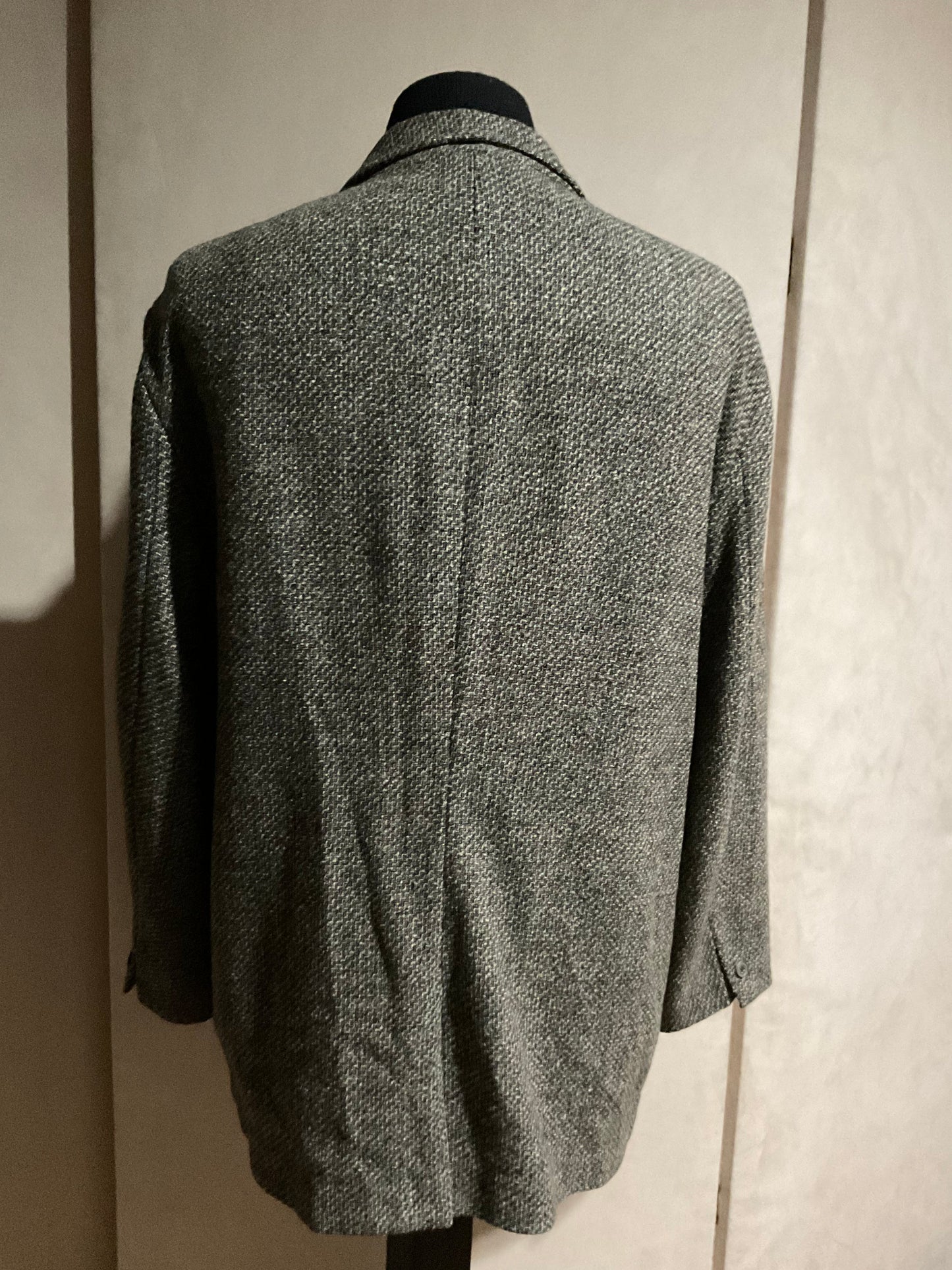 R P JACKET / GREY CAMEL BROWN TWEED / WOOL / MEDIUM - LARGE / MADE IN USA