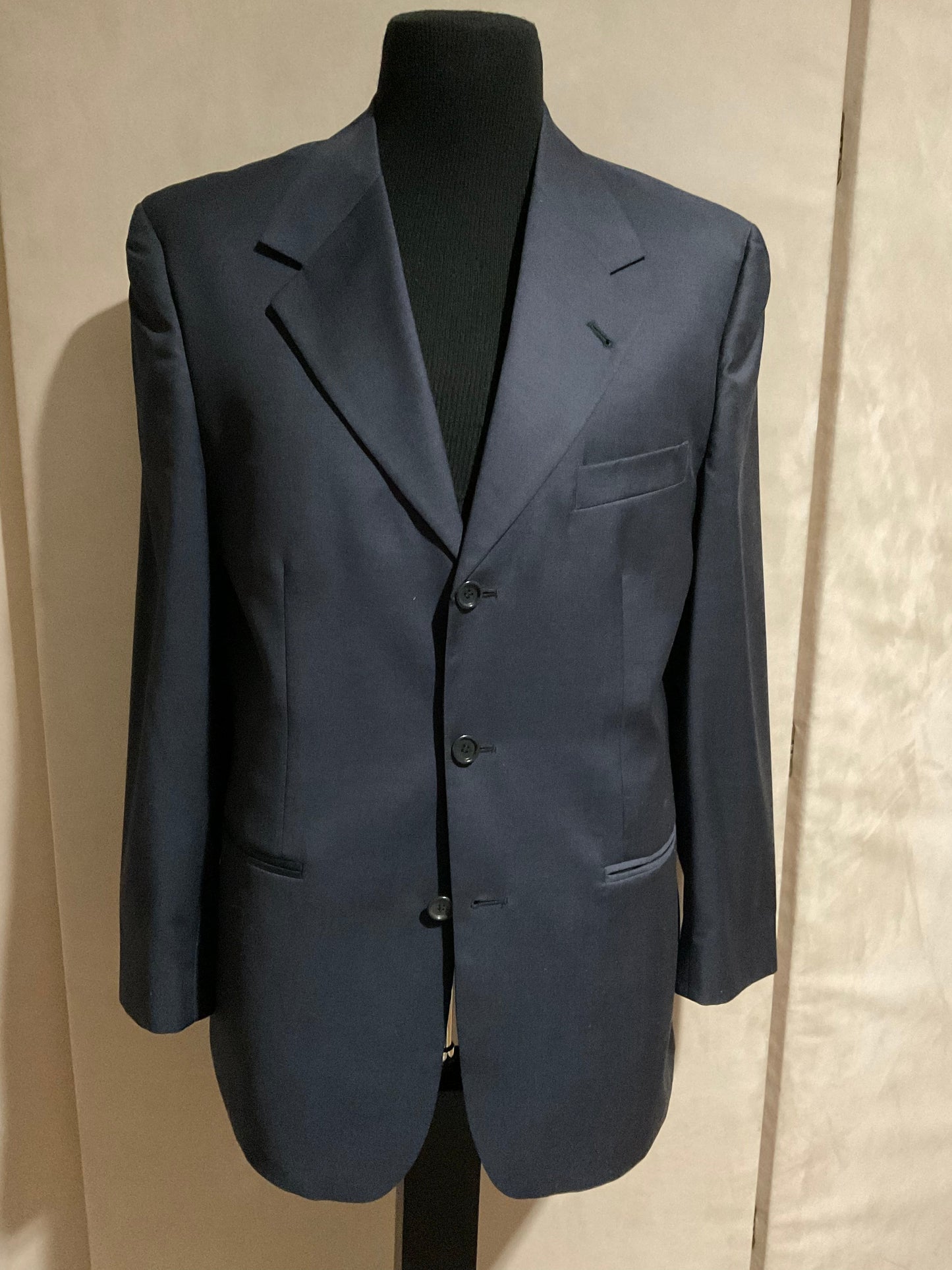 R P SUIT / BLUE ERMENEGILDO ZEGNA FABRIC / 40 REG / MADE IN ITALY