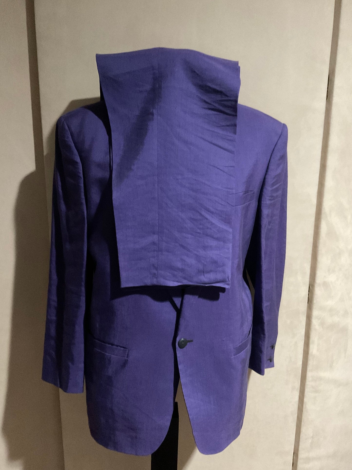 R P SUIT / PURPLE / SHAWL LAPEL / 40 REG / MADE IN ITALY