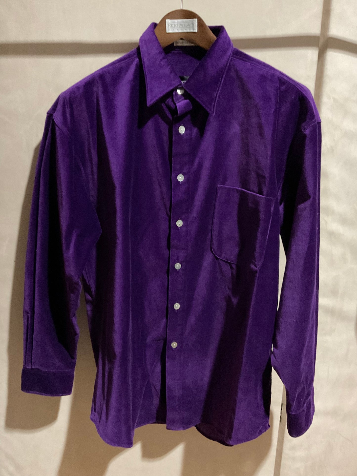 R P SPORT SHIRT / VELVET / NEW / MEDIUM - LARGE
