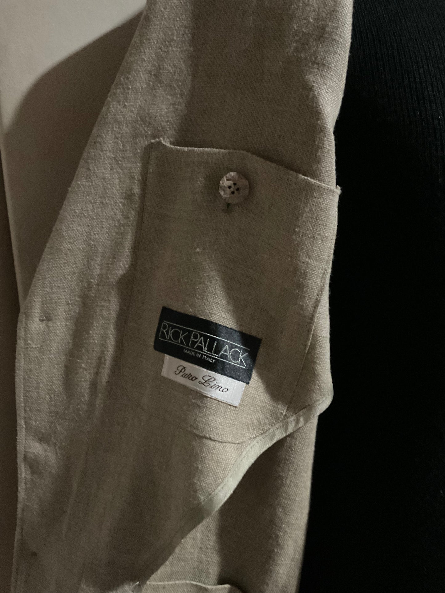 R P SPORTS JACKET / NATURAL LINEN / UNCONSTRUCTED / MEDIUM - LARGE / NEW / MADE IN ITALY