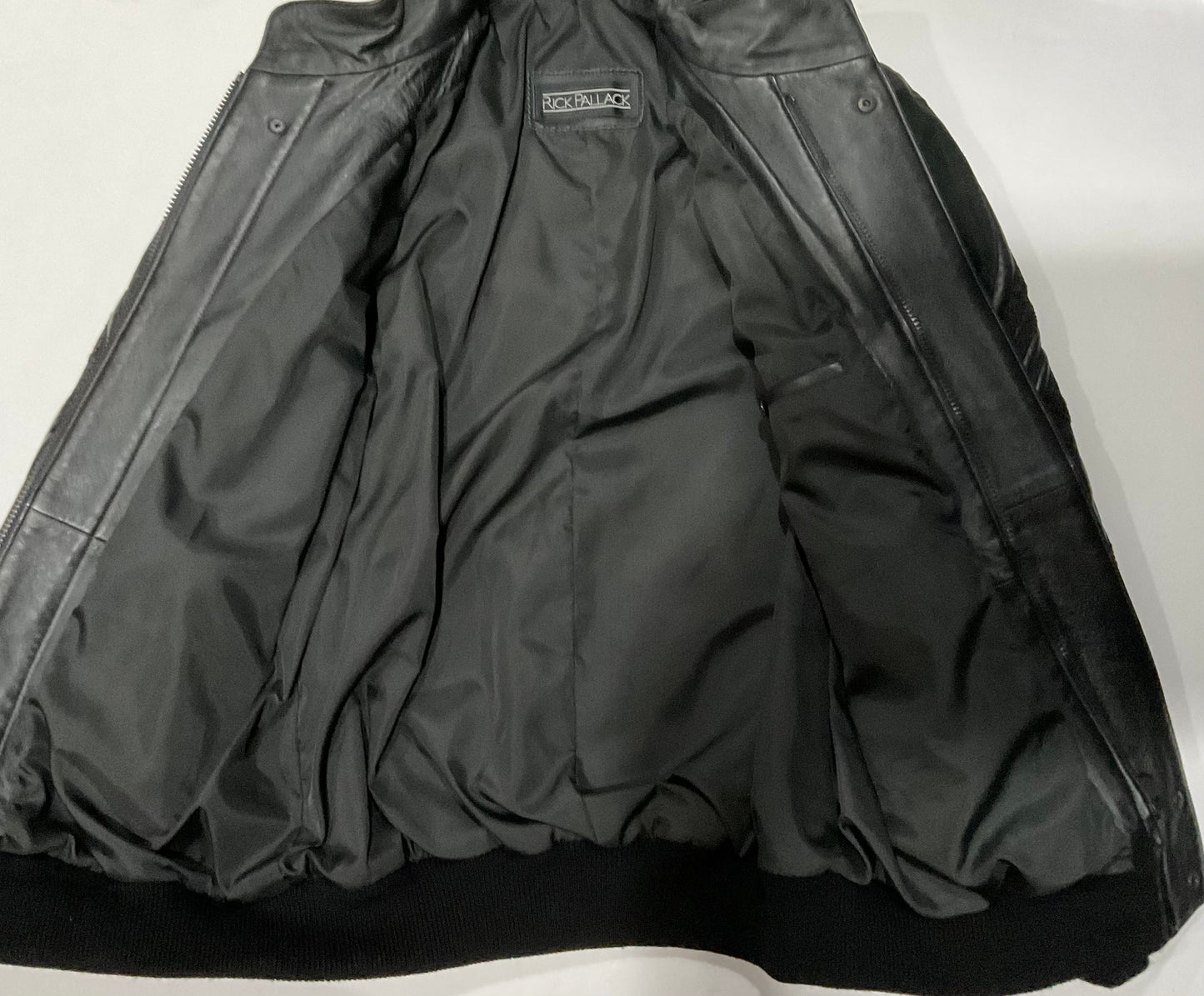 R P LEATHER & SUEDE JACKET / EMBRODERY DESIGN / BLACK / NEW / SMALL