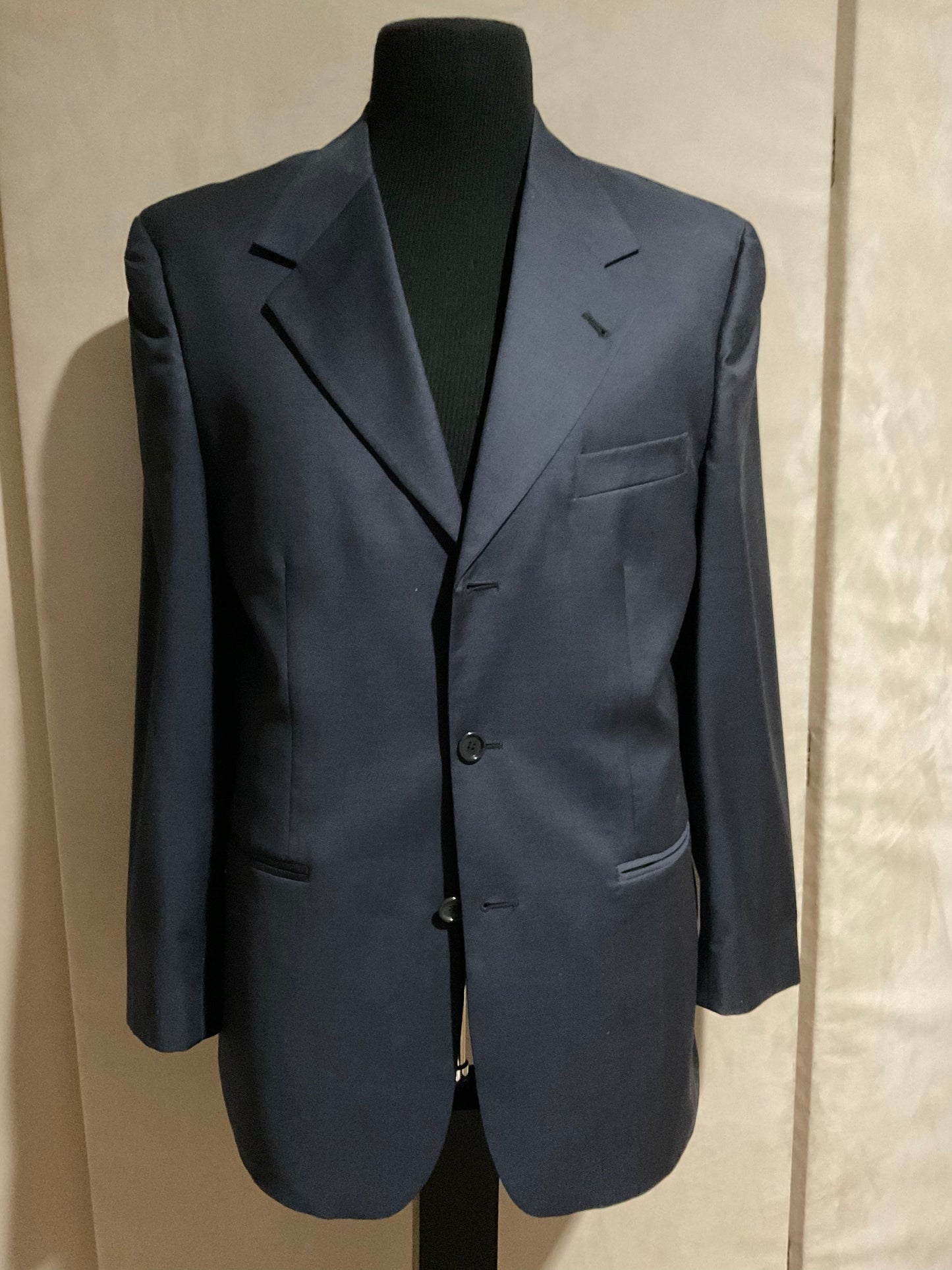 R P SUIT / BLUE ERMENEGILDO ZEGNA FABRIC / 40 REG / MADE IN ITALY