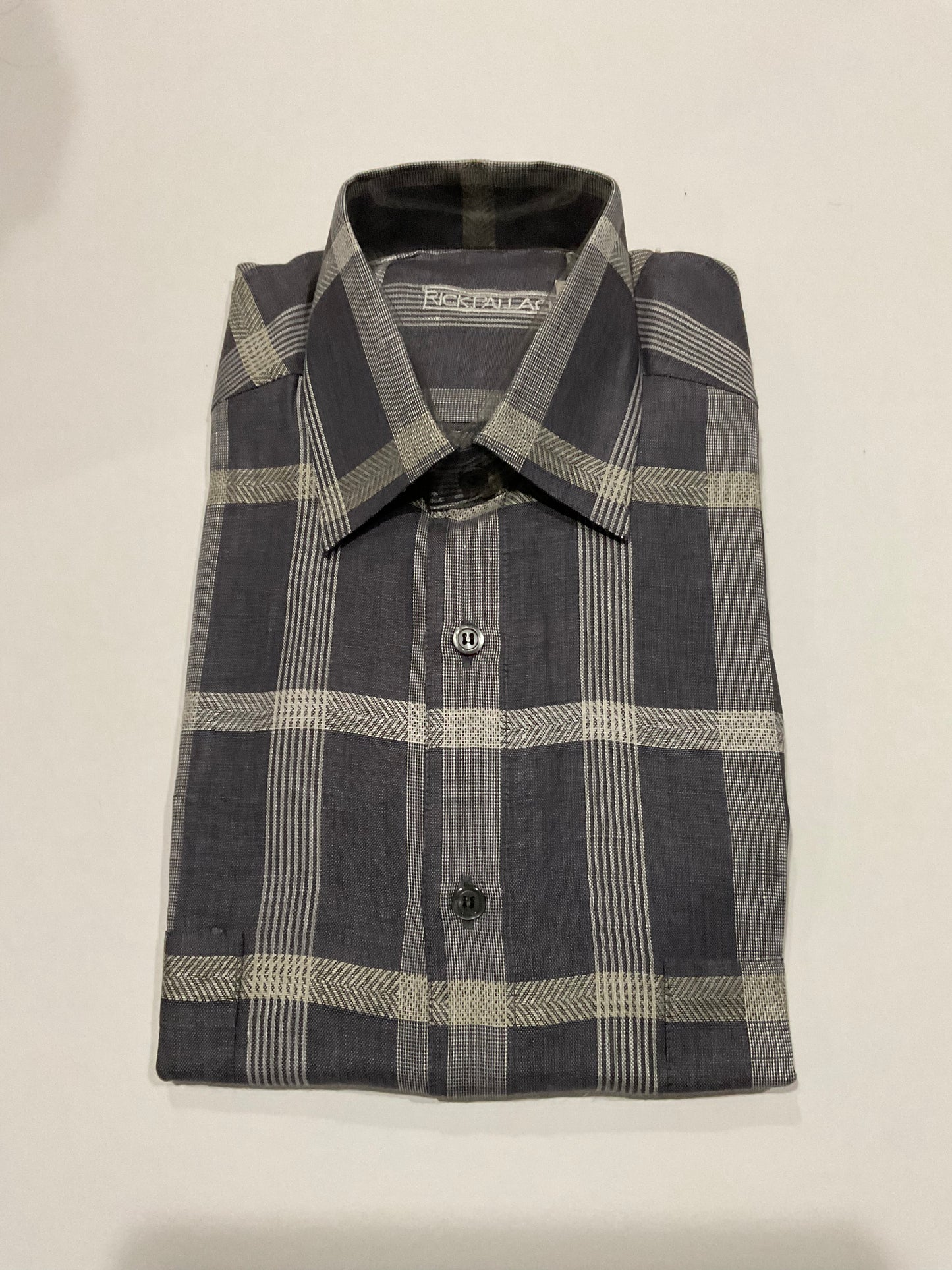 R P SPORT SHIRT / PURE LINEN / SMALL / MADE IN GERMANY