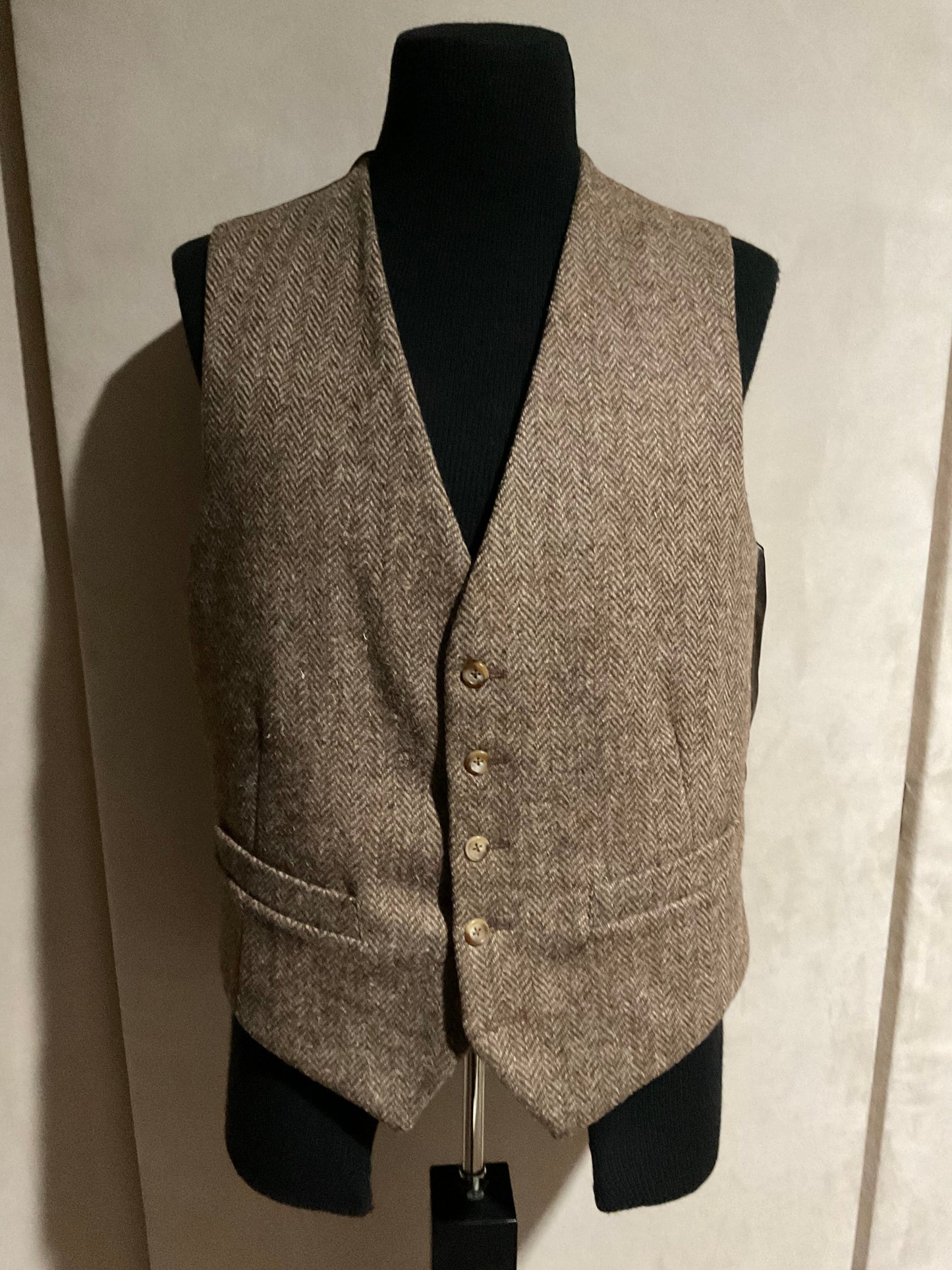 R P SPORT JACKET / BROWN RUST TWEED / 40 REGULAR / MADE IN ITALY