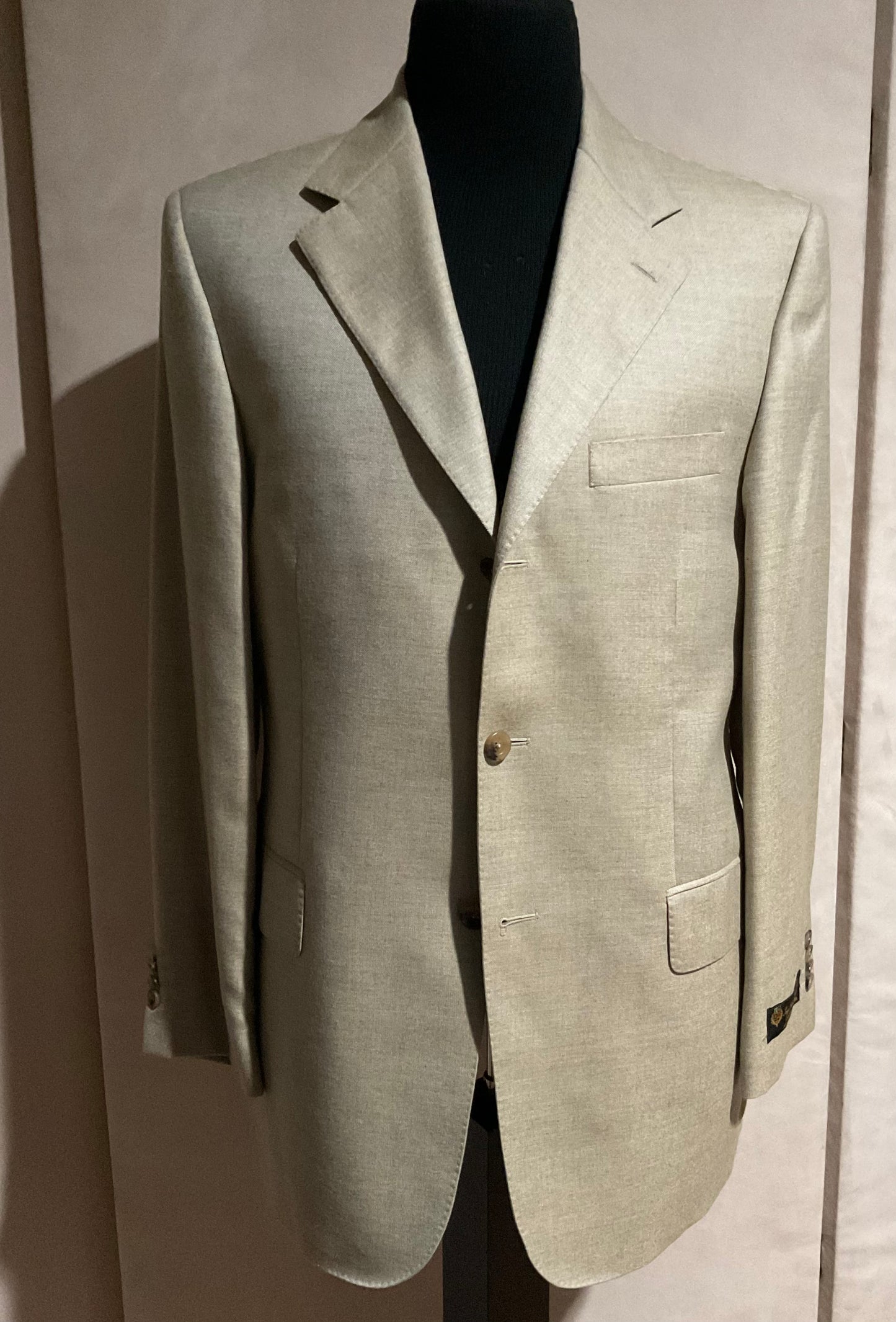 SPORT JACKET / LORO PIANA CASHMERE & SILK / TAN / NEW / 40 REGULAR - LONG / MADE IN CANADA