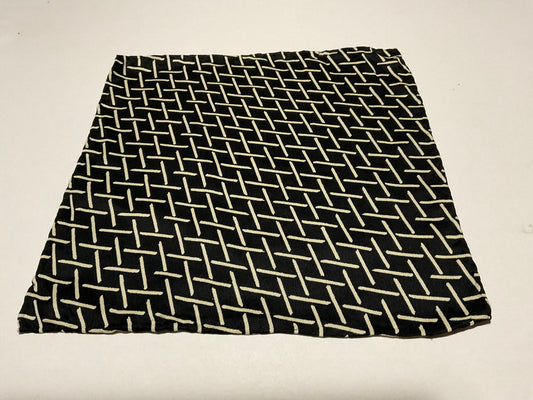 R P POCKET SQUARE / PURE SILK / NEW / HAND MADE IN ITALY