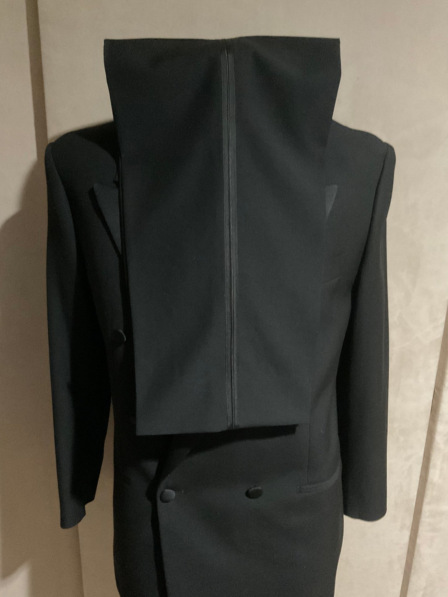 R P TUXEDO / DOUBLE BREASTED / BLACK / 40 REG / MADE IN ITALY