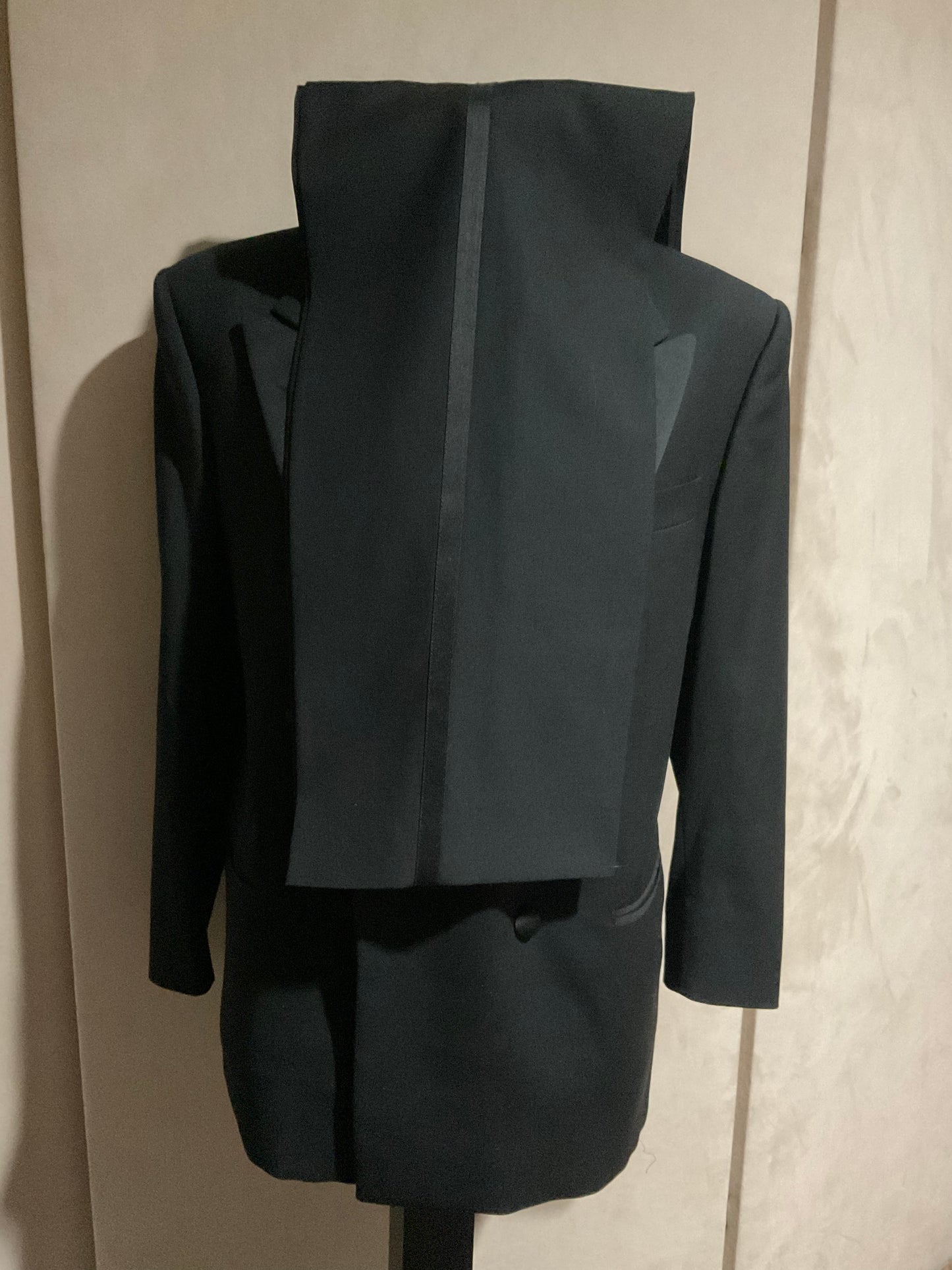 R P TUXEDO / DOUBLE BREASTED / BLACK / 40 REG / MADE IN ITALY