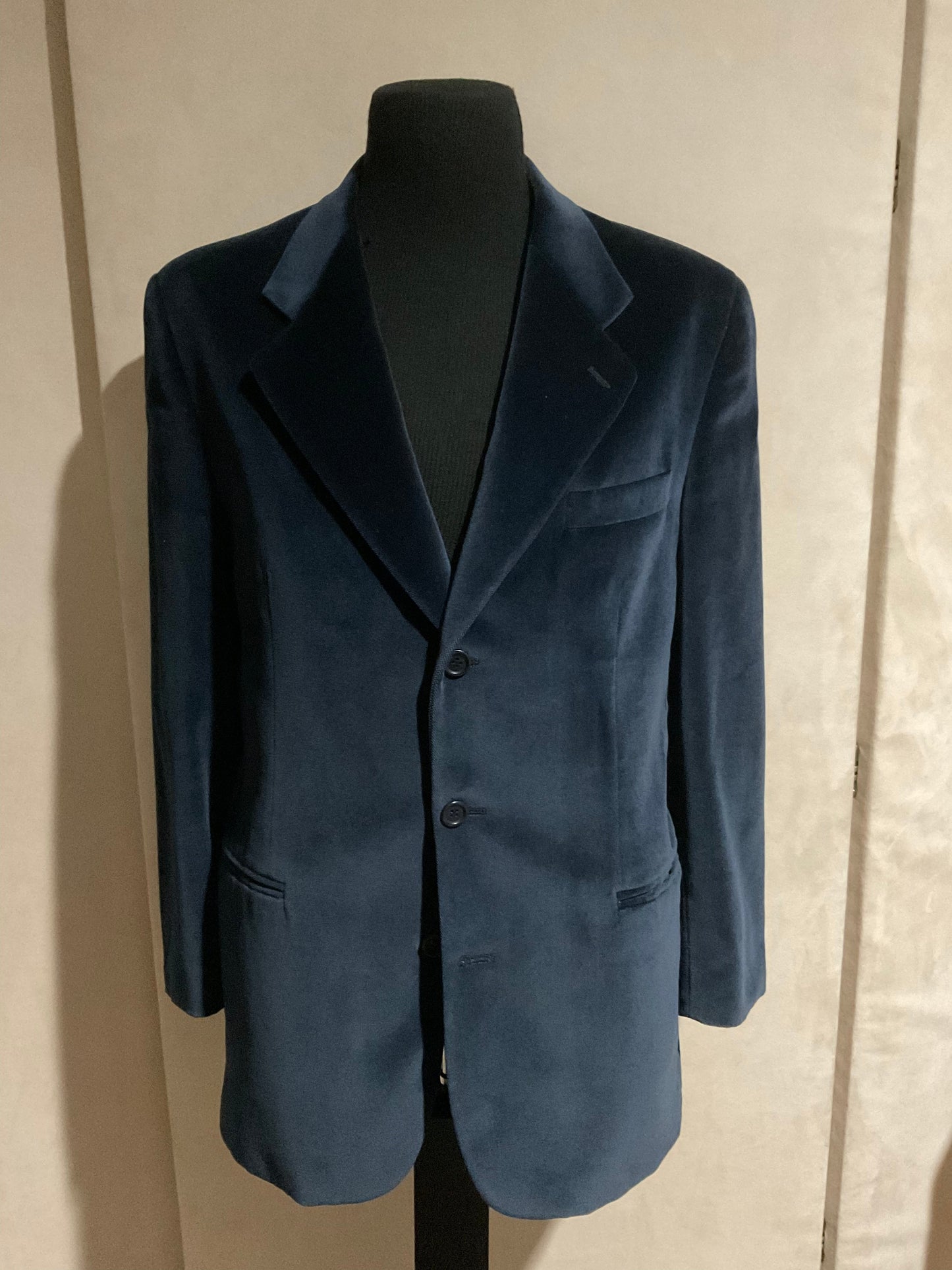 R P SPORT JACKET / FORMAL JACKET / NAVY VELVET / 40 REG / MADE IN CANADA