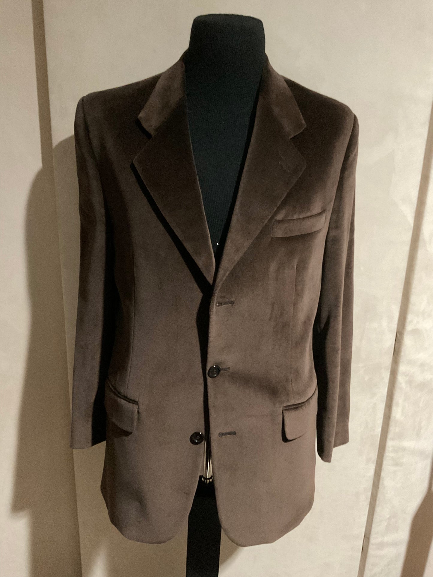 R P SPORT JACKET / FORMAL JACKET / BROWN VELVET / 40 REG / MADE IN CANADA