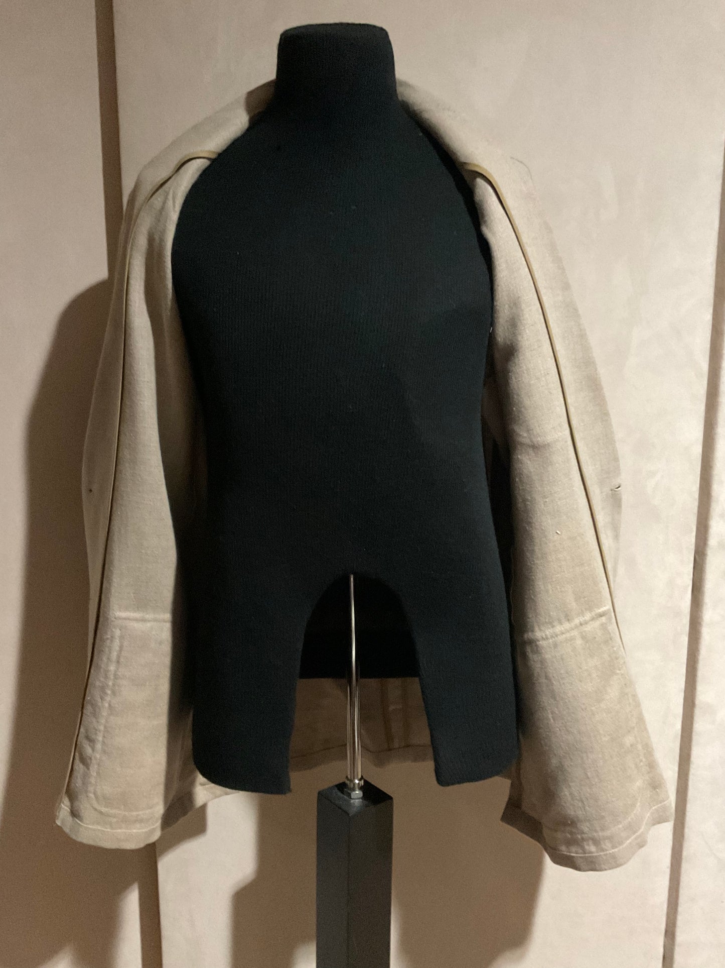 R P SPORTS JACKET / NATURAL LINEN / UNCONSTRUCTED / MEDIUM - LARGE / NEW / MADE IN USA