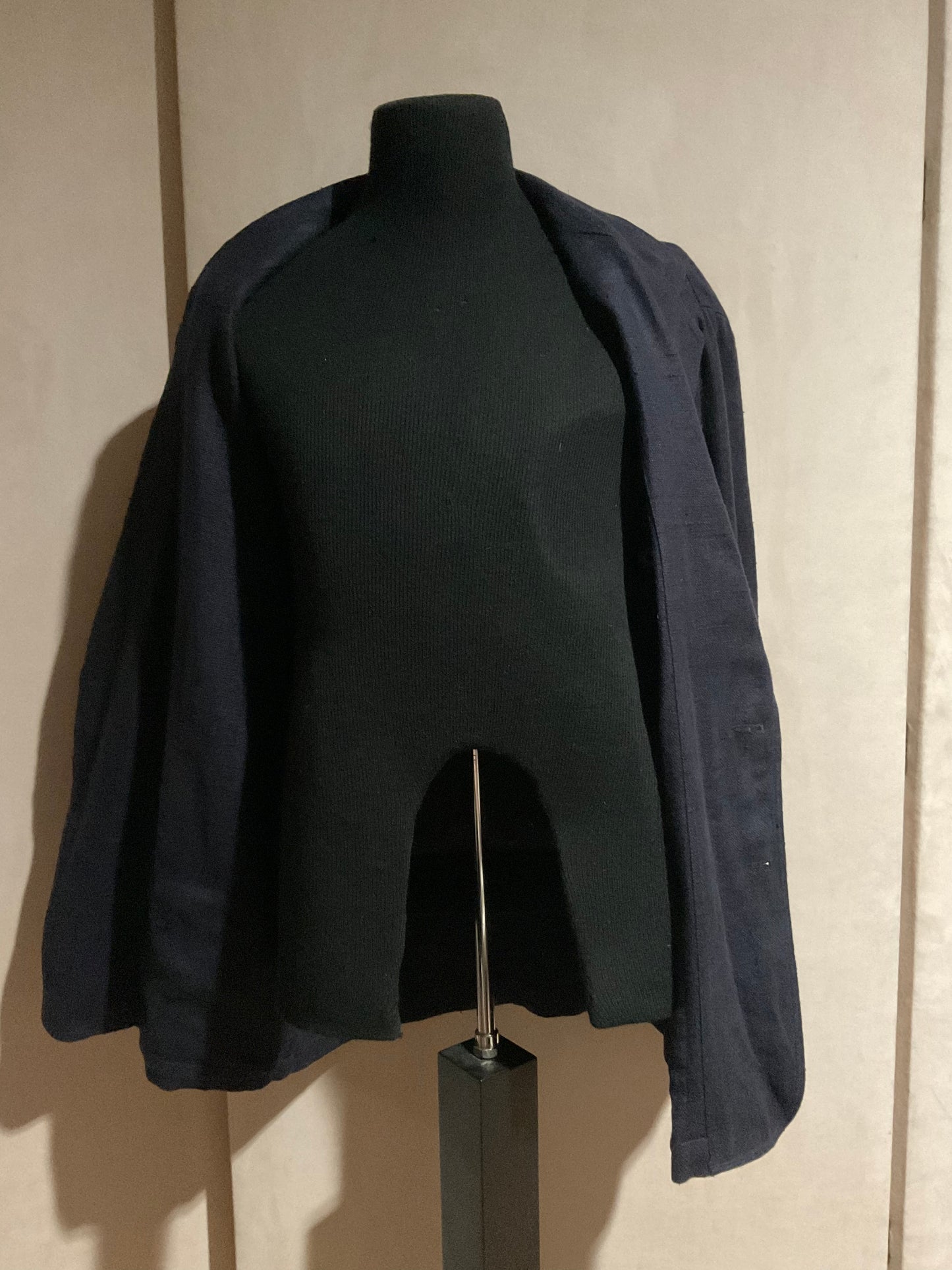 R P SPORTS JACKET / NAVY LINEN / UNCONSTRUCTED / LARGE - EXTRA LARGE / NEW / MADE IN ITALY