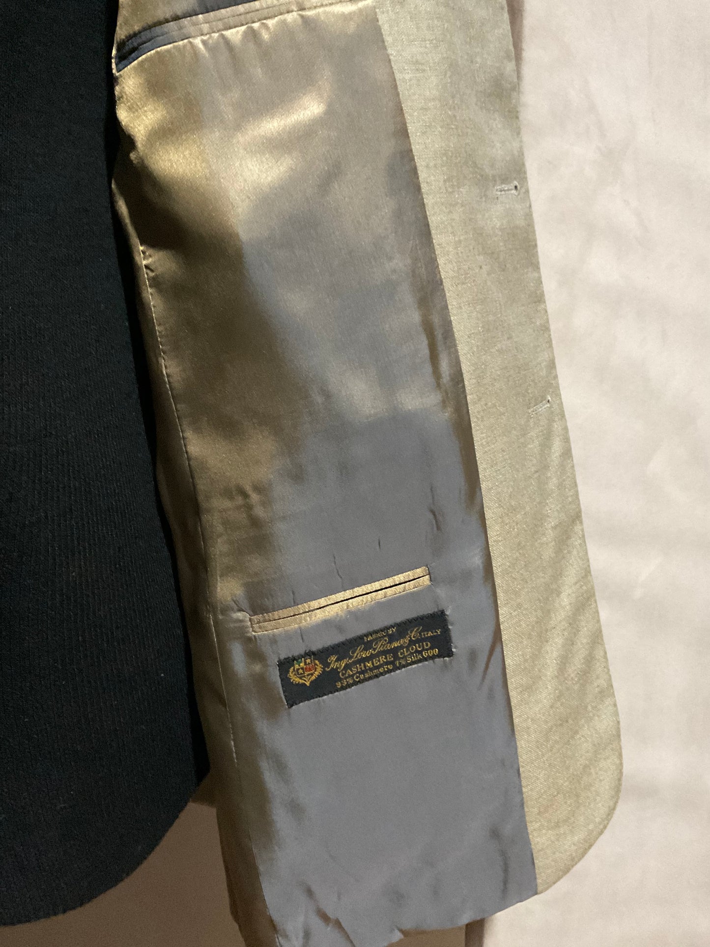 SPORT JACKET / LORO PIANA CASHMERE & SILK / TAN / NEW / 40 REGULAR - LONG / MADE IN CANADA