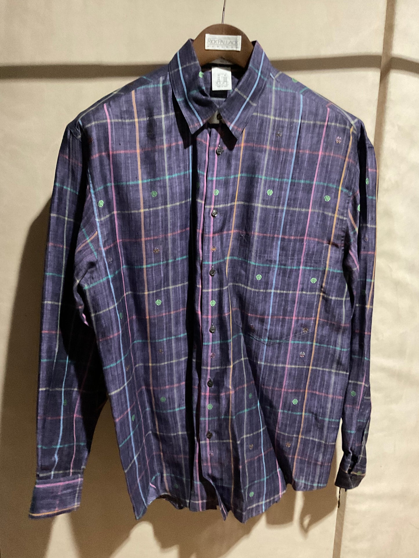 R P SPORT SHIRT / 100% LINEN / NEW / MEDIUM - LARGE / MADE IN ITALY