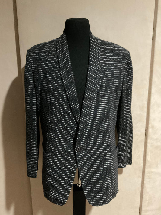R P SPORT JACKET / BLACK & WHITE / UNCONSTRUCTED / MEDIUM / MADE IN ITALY
