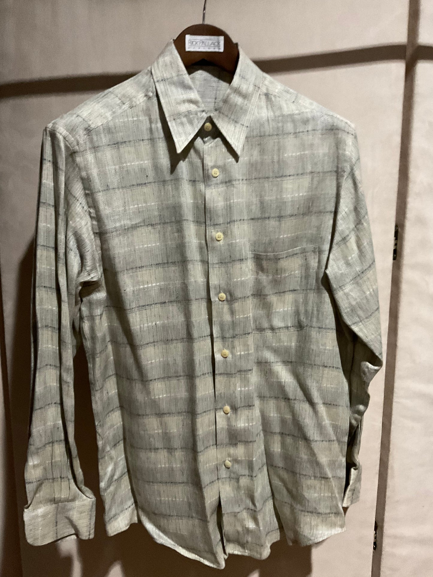 R P SPORT SHIRT / 100% LINEN / NEW / MEDIUM - LARGE / MADE IN ITALY