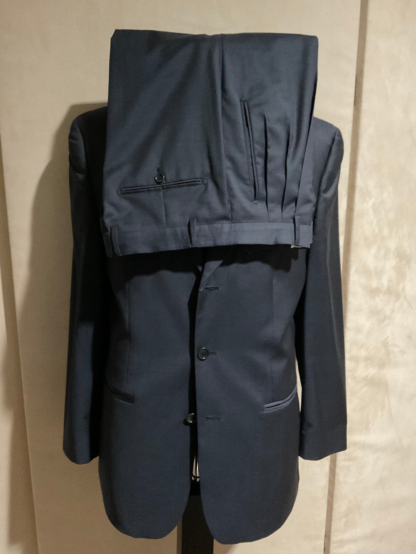 R P SUIT / BLUE ERMENEGILDO ZEGNA FABRIC / 40 REG / MADE IN ITALY