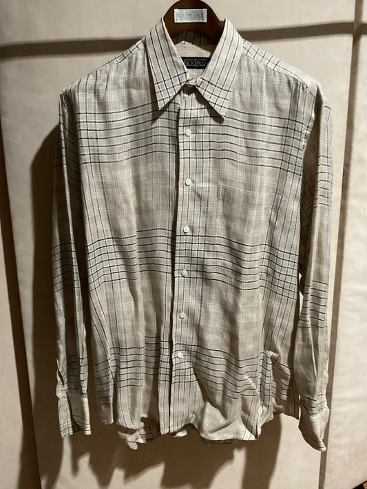 R P SPORT SHIRT / PURE LINEN / NEW / MEDIUM - LARGE / MADE IN USA
