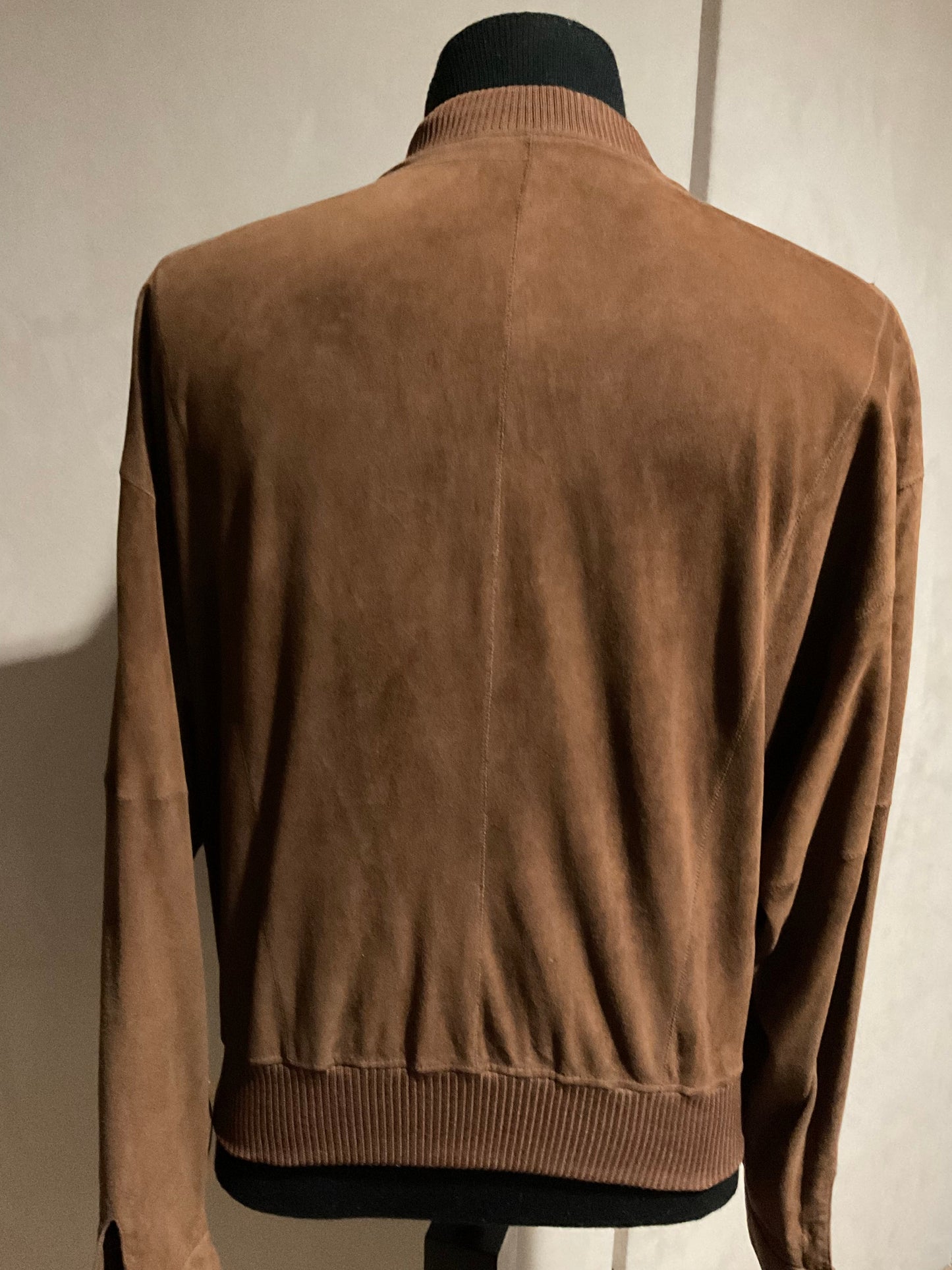 R P SUEDE JACKET / RUST BROWN / MEDIUM / NEW / MADE IN ITALY