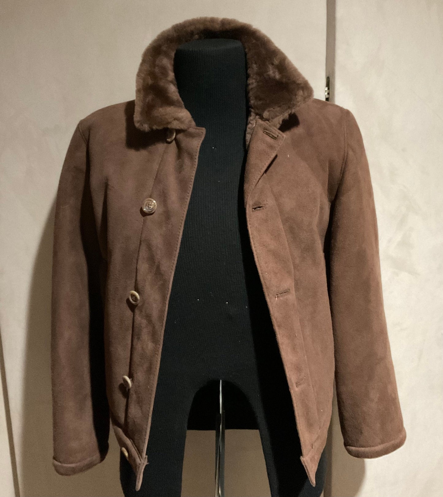 SHEARLING JACKET / BROWN / SMALL / CRAFTED IN USA
