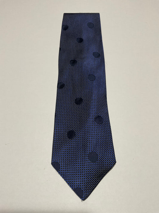 R P TIE / PURE SILK / NEW / APPX. 3 3/4” WIDE / HAND MADE IN ITALY