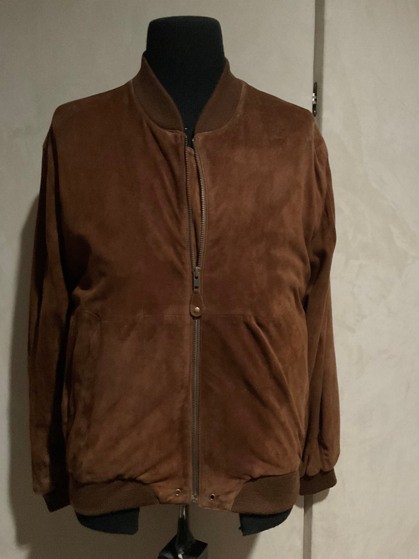 R P SUEDE JACKET / MEDIUM / BROWN RUST / NEW / CRAFTED IN USA