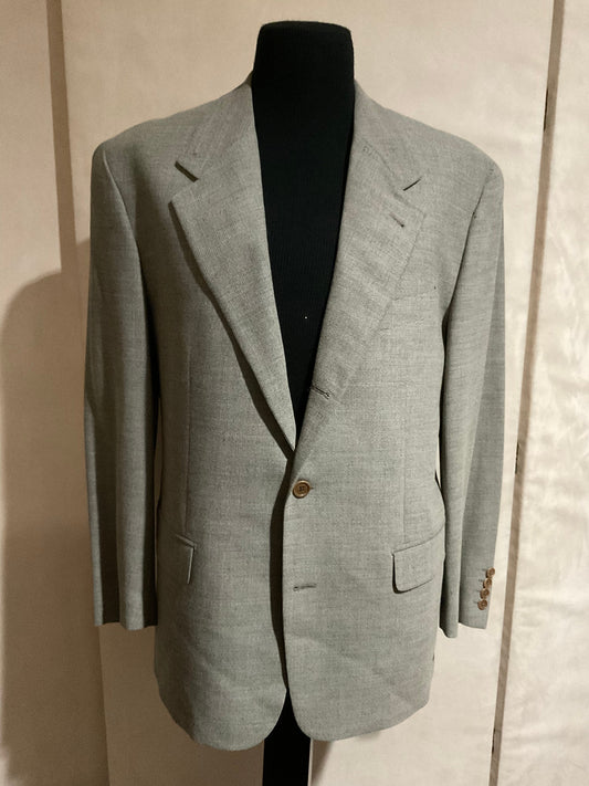 R P SPORT JACKET / TAUPE TEXTURE CREPE / 40 REG / NEW / MADE IN ITALY