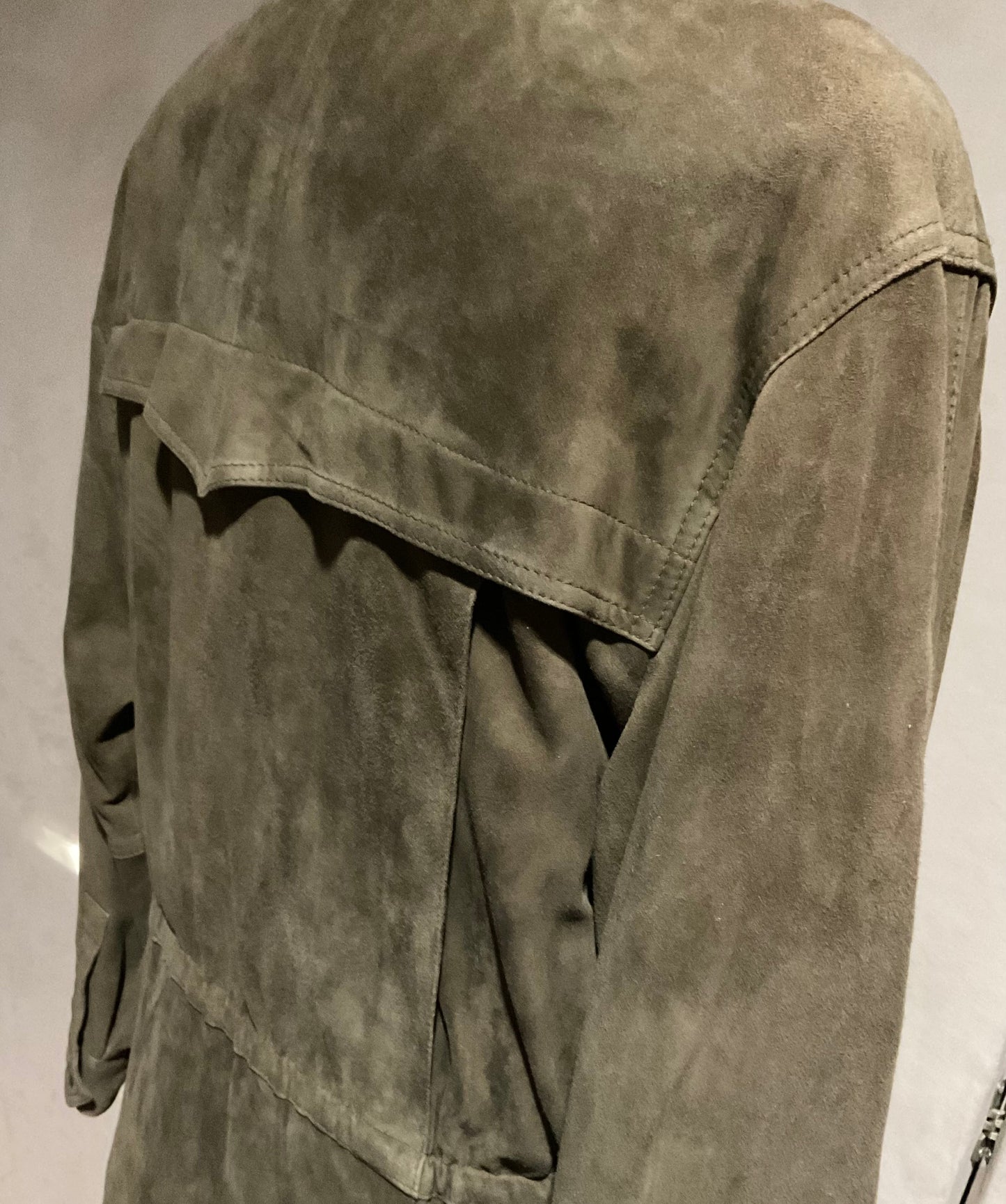R P SUEDE BUSH JACKET / MEDIUM / OLIVE / NEW / MADE IN ITALY